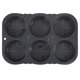 thumbnail image 1 of Silicone Hamburger Bun Mold 6 Cavity Loaf Pan Non Stick Baking Mold Bread Mold, 1 of 3