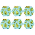 thumbnail image 2 of Balery 6 Pcs Cartoon Avocadoleather Coasters Set, Drink Table Cup Coasters For Living Room Kitchen Coffee Decor, 2 of 9