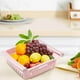 thumbnail image 5 of Estante de almacenamiento para frigorífico - Organizador desplegable con clips ajustables para frutas, verduras y condimentos, organizador de frigorífico que ahorra espacio, 5 of 5