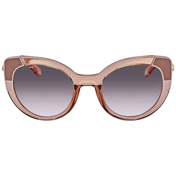 Ferragamo Ladies Crystal Nude Cat Eye Sunglasses SF890S 290 52