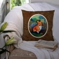 thumbnail image 3 of Carolines Treasures 7118PW1414 Corgi Fabric Decorative Pillow  14Hx14W multicolor, 3 of 4