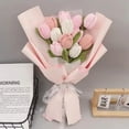 thumbnail image 1 of Hand-Made Bouquets Of Crocheted Wool Flowers And Hand-Held Flowers Diy Material Package Full Set Of Knitted Flowers And Finished, 1 of 6
