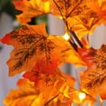 thumbnail image 4 of 24 Luces Hadas LED Hoja Arce Linterna Lámpara USB Y Batería Naranja, 4 of 9