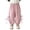 Pink, variant on Girls Pants Knot Baby Casual Trousers Soft Breathable Summer Leggings Toddler Kids Loose Fit Elephant Pants Kids 3-4 Years