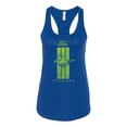 thumbnail image 2 of Green Striped Ford Mustang | Womens Cars and Trucks Jersey Racerback Tank Top, Royal, X-Large, 2 of 3