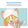 thumbnail image 4 of Naloa Corgi With Towel Ans Slice Cucumber Gaming Mouse Pad Large Mouse Mat Long Extended Desk Pad Non-Slip Rubber Mice Pads Stitched Edges Thin Pad (16x29.5 Inch), 4 of 8