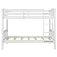 thumbnail image 5 of White Twin Over Twin Bunk Bed with Ladder, 5 of 8