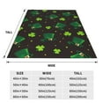 thumbnail image 3 of Fuzoiu St. Patrick's Day8 Print Ultra-Soft Micro Fleece Blanket,All Seasons Flannel Throw, Lightweight Blanket for Bed, Sofa, Couch, Movie Night, Camping, and Travel-50"x40", 3 of 7