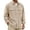 Khaki, variant on Guluxicc Corduroy Jackets for Men Button Down Collared Long Sleeve Solid Jackets with Double Flap Pockets Fall Winter Casual Work Jackets