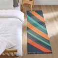 thumbnail image 3 of Yayeee Runner Rug for Bedroom 2'x6' Machine Washable Hallway Non Slip Mat, Retro Stripes, 3 of 8