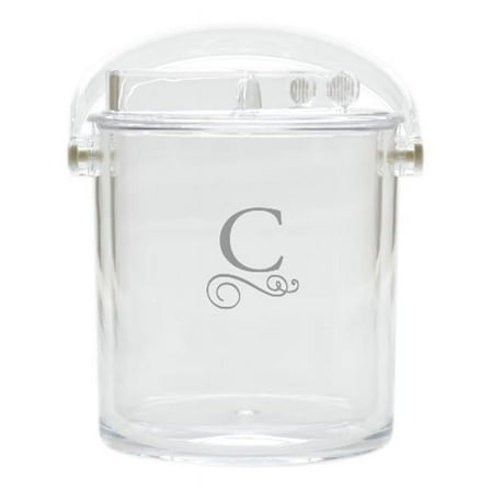Acrylic Insulated Ice Bucket With Tongs-Pi-Flourish-X