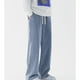 thumbnail image 1 of Pantalones de mezclilla rectos con bolsillos y estampado degradado vintage para hombre, 1 of 5