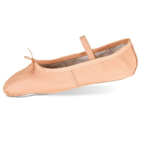 Danshuz Toddler Little Girls Pink Deluxe Leather Ballet Shoes Size