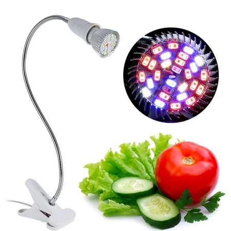 EECOO Led Grow Light,28W 28 LED Hydroponic Plant Grow Light Indoor Garden Home Flexible Desk Clamp Lamp New,Plant Grow