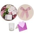 thumbnail image 1 of Rosa Jabón Flor Artificial Baño Pétalo Caja Vela Perfumada Boda Regalo Del Día De San Valentín Rosa, 1 of 5