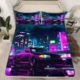 thumbnail image 2 of Castle Fairy Car Bed Sheets for Kids Children Teens,Sport King Sheets, 2 of 7