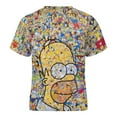thumbnail image 5 of Simpsons Kid Shirts Unisex Casual Tops 3D Print Graphic Tees Short Sleeve T Shirts for Boys Girls 120CM, 5 of 8