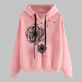 thumbnail image 2 of Ahuyic Womens Long Sleeved Blouse Crew Neck Fall/Winter Warm Tops For Women, Womens Printed Off Shoulder Sleeves Long Sleeved Top Hooded Sweatshirt,XXL, 2 of 4