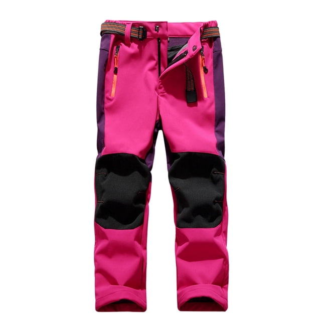QIPOPIQ Filles Garçons Enfants Unisexe Pantalon de Ski Isolé pour la Neige Hiver Résistant à l'Eau Coupe-Vent Extérieur Liquidation