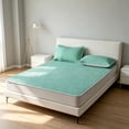 thumbnail image 4 of Ice Silk Mat Set Breathable Mattress Topper Soft Nylon for Cooling Comfort Dorm Bedroom, 4 of 6