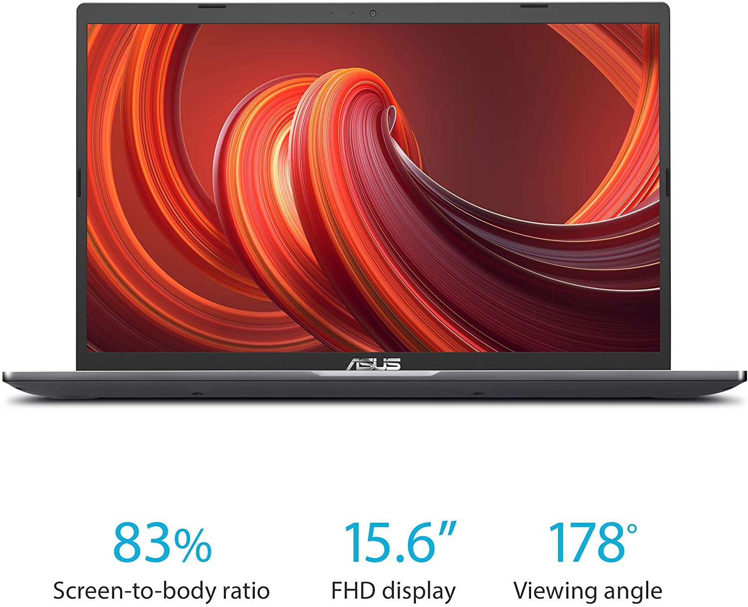 ASUS VivoBook 15 F515 Thin and Light Laptop, 15.6&rdquo; FHD Display, Intel Core i3-1005G1 Processor, 4GB DDR4 RAM, 128GB PCIe SSD, Fingerprint Reader, Windows 10 Home in S Mode, Slate Grey, F515J