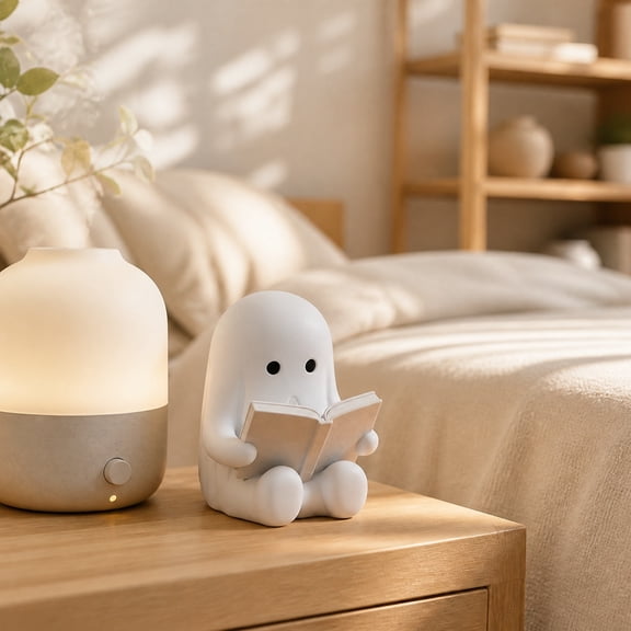 HomeKingdee Halloween Cute White Ghost Party Decor – Desktop Garden Figurine