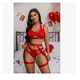 thumbnail image 4 of Brassier Sexy Lenceria Para Mujer 5 Piezas color Rojo Talla: XL, 4 of 4