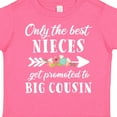 thumbnail image 4 of Inktastic Only the Best Nieces Get Promoted to Big Cousin Boys or Girls Toddler T-Shirt, 4 of 5