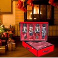 thumbnail image 4 of ProPik 2 Pack Christmas Figures Storage Box | Each Holds 4 Holiday Figurines up to 16” | Adjustable Nutcracker Decor Ornament Storage Container | Xmas Decorations Accessories Boxes (Red), 4 of 7