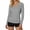 Gray, variant on Aboser Long Sleeve Rash Guard for Women Sun Protection UV Shirt Lightweight Active Hiking Shirts Cooling V Neck Tops Loose Fitted Swim Shirt for Warm Weather