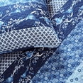 thumbnail image 2 of Lush Decor, Navy Royal Empire Quilt Striped Pattern Reversible 3 Piece Bedding Set, Full Queen, 2 of 4
