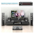 thumbnail image 4 of Amplificador de Potencia Bluetooth 600W Pyle, 12 Canales, Montaje en Rack, con Mezclador de Sonido Multi-Zona, Entradas RCA, USB y AUX, Ideal para Restaurantes, Teatros, Estudios o Escenarios, 4 of 7