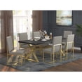 thumbnail image 7 of Coaster Upholstered Faux Leather Dining Chairs in Gray, 7 of 7