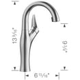 thumbnail image 5 of Blanco 526384 Artona 1.5 GPM Single Hole Pull Down Bar Faucet - PVD Steel / Anthracite, 5 of 7