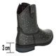 thumbnail image 3 of Botas Vaqueras Niña Negro Con Brillos Tacón 3 Cm negro 21 MX, 3 of 10