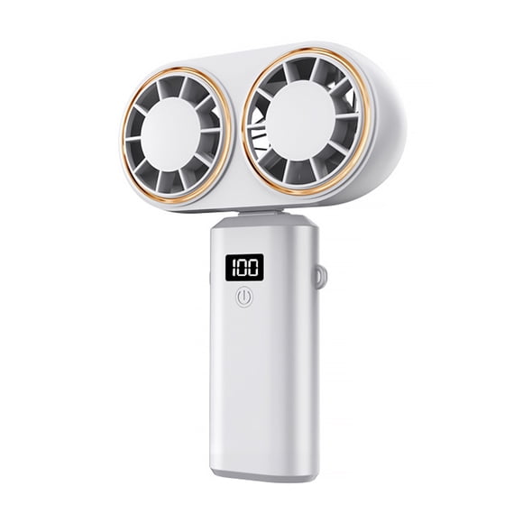 Naiovety Ventilador portátil ABS, compacto y práctico, de bajo ruido, recargable, mini ventilador Electrodomésticos blanco