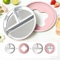 thumbnail image 5 of YFGEFTR Stainless Steel Baby Plate and Bowls with Suction, Divided Kids Baby Plate and Toddler Bowl with Removable Silicone Suction, Non-Slip Baby Feeding Set Dishwasher Safe, 5 of 6