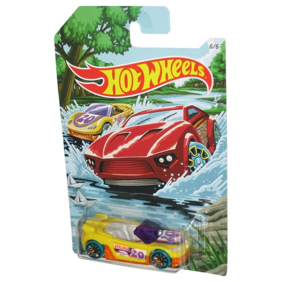 Hot Wheels Spring Series (2019) Mattel Trak-Tune Yellow Toy Car 6/6