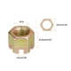 thumbnail image 2 of 2uds M16x2mm Hexagonal Ranurada Tuerca, Grado 8 Carbono Acero Hexagonal Castillo Tuercas, Color Cinc, 2 of 6