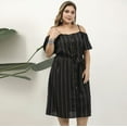 thumbnail image 3 of Women's Summer Cold Shoulder Sundress Casual Long Maxi Dress, 3 of 7