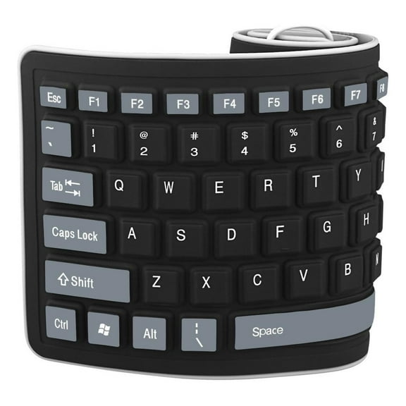 Keyboard,103 Waterproof Portable Laptop Waterproof Rollup Laptop Pc Office Notebook Wired Silicone Usb Portable Notebook 103 Laptop Portable Office 103 Pc Usb