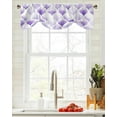 thumbnail image 3 of Watercolor Morocco Purple Art Kitchen Valance Curtain Window Valance for Living Room Bedroom Tie Up Valance Curtain, 3 of 6
