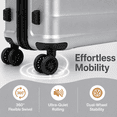 thumbnail image 4 of Concepten 5-Piece Hardshell Luggage Set,ABS Material Lightweight Suitcase Set with Swivel Wheels and TSA Lock,Equipped with Sports Handbag and Toiletries Bag, 4 of 7