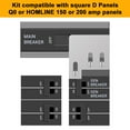 thumbnail image 4 of Generator Interlock Kit Compatible with Square D QO or Homeline 150 or 200 amp Panels.1 3/8 inches Spacing Between Main and Generator Breaker.Professional and Interlock Kit(1set), 4 of 4