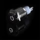 thumbnail image 4 of 2 Interruptores de Botón para Coche de 12 V CC con Luz LED para Orificio de Montaje de 16 Mm Y 5/8 Pulgadas. Sunnimix  Interruptor LED de metal de aluminio para automóvil, 4 of 8
