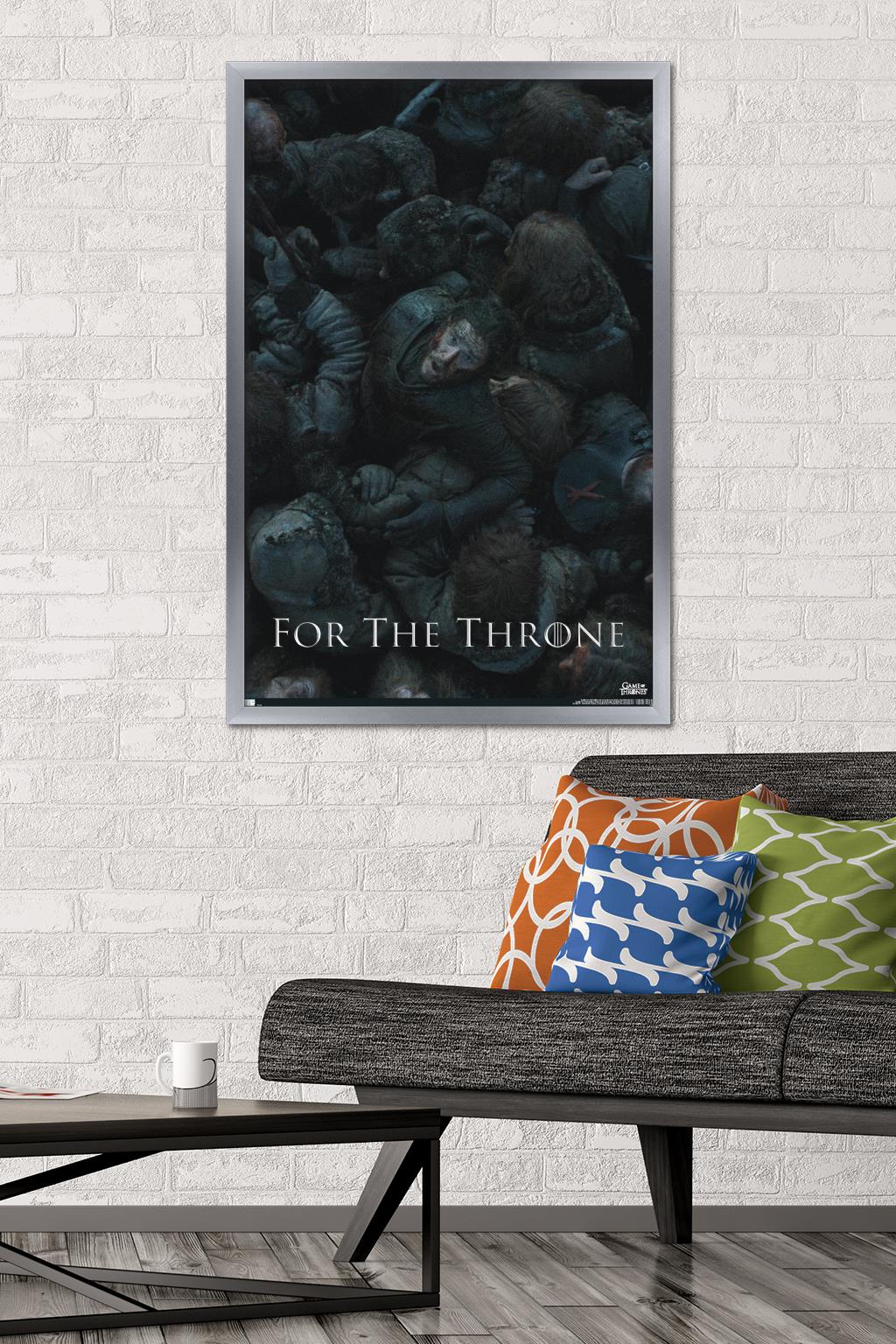Game of Thrones - The Battle Wall Poster, 22.375" x 34", Framed