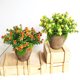 thumbnail image 4 of GOOHOCHY Plantas artificiales, bonsái decorativo de plástico, para decoración del hogar (naranja), 4 of 6