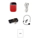 thumbnail image 2 of Amplificador de voz portátil para profesores con micrófono con cable Auriculares Pretina Recargable Tomshoo  Rojo, 2 of 7