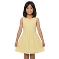 thumbnail image 3 of Pink Angel 3-Pack Girls' Dresses, Kids Casual Fit and Flare Sleeveless Summer Dress & School Outfit, 100% Cotton, 3 of 9