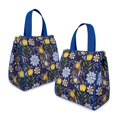 thumbnail image 2 of Pioneer Flower Floral Print Pattern Insulated Lunch Bag for Women & Adults,Large Portable Soft Cooler Lunch Bag,Thermal Food Storage Tote with Pearl Cotton,8.66L,8.75x5.75x9.5 Inch, 2 of 6
